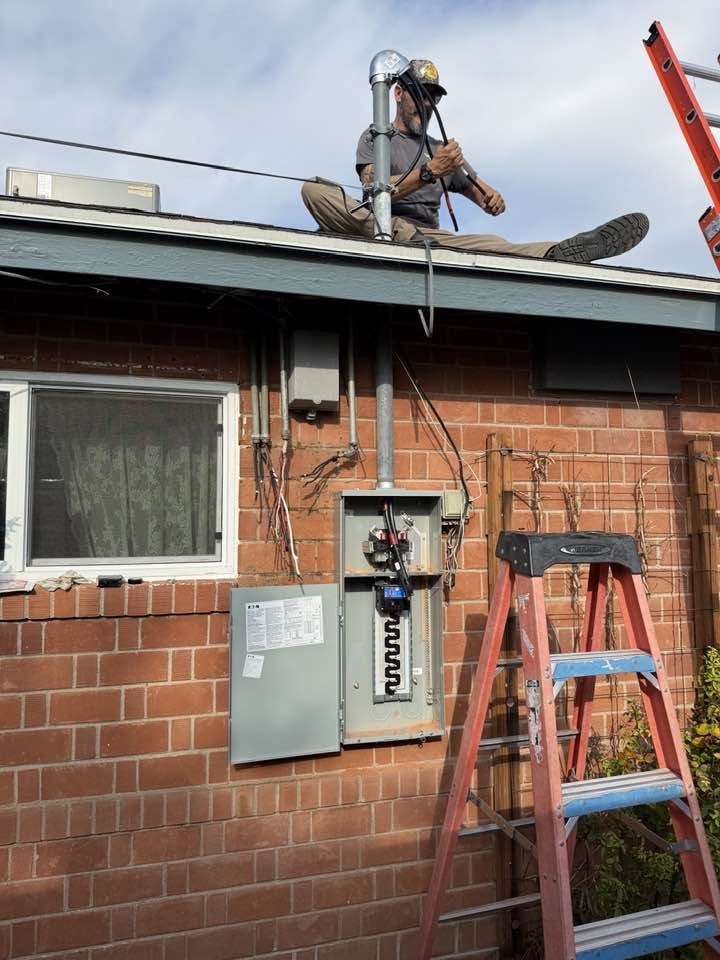 Electrical panel installation in progress